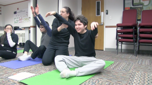 Exercise classes like yoga are offered at the Life’s WORC Family Center for Autism