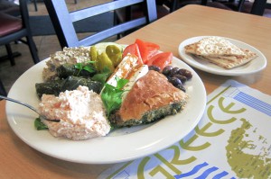 Pikilia is a popular dish because it gives you a sampling of various taverna-style dishes. (Photo by Lyn Dobrin)