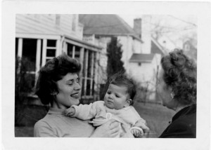 The late Elsie Levine holding daughter Marjorie when she was a baby.