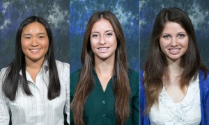 From left to right: Cynthia Cheng, Andrea Neilson, Victoria Snak (Hofstra University)
