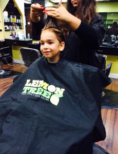A lucky lad taking advantage of Lemon Tree’s $5 haircut.