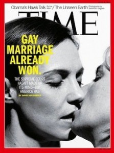 Kristen Ellis-Henderson and her wife, Sarah Kate Ellis-Henderson, were featured on the cover of Time magazine last year in the gay marriage issue.