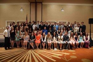 Suffolk County’s valedictorians posed for a group photo during the Suffolk County School Superintendents Association Luncheon. (Photo provided by the Suffolk County School Superintendents Association)