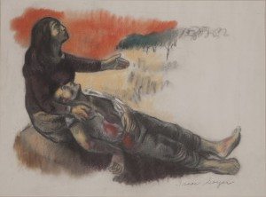 Isaac Soyer's Untitled (study for an oil painting), 20th century Pastel on paper, 26 x 32 in. Hofstra University Museum Collections, Gift of Michael Dinkes 