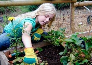 Research suggests that kids who engage in activities like gardening that have them communing with nature help stave off anxiety and depression. 