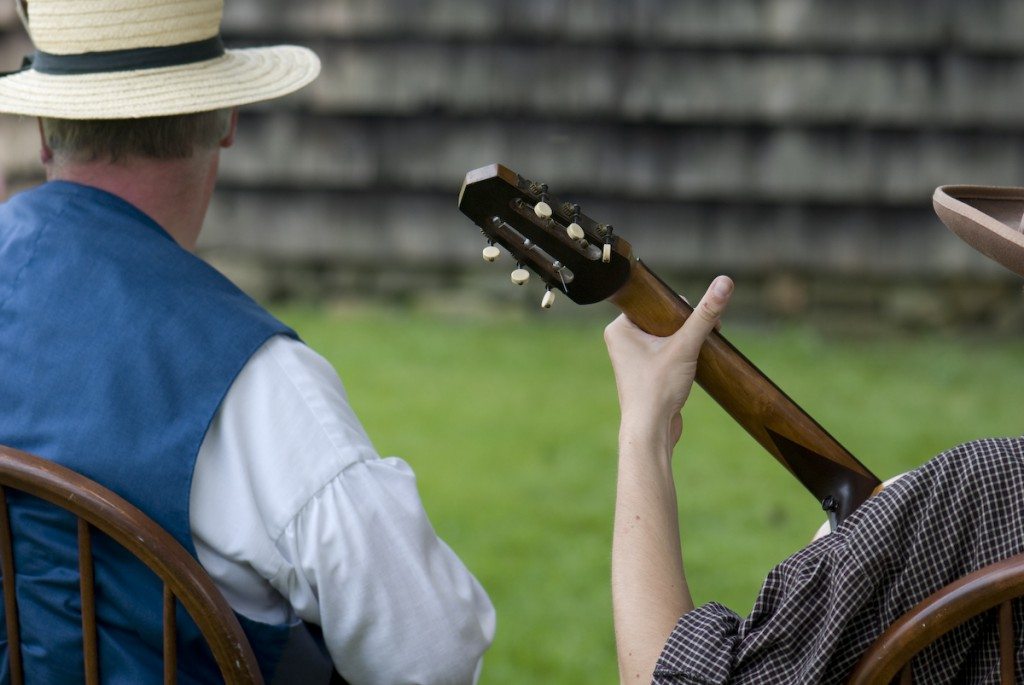 Costumed actors bring Old Bethpage Village Restoration to life. (Photo by Rob Reinhardt)