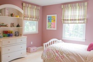 A teenage girl's bedroom designed by Interiors by Nanette, based in Albertson.