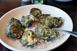 Broiled oysters