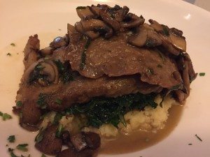 This vegan version of veal Marsala is made from seitan.