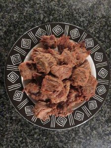 Soya Chunks (Imitation Meat) are made from Chinese mushroom stems, soybean fiber and seasonings. (Photos by Sheri ArbitalJacoby)