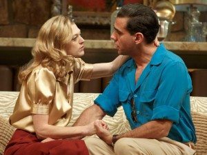 Marin Ireland as Marion Castle and Bobby Cannavale as Charlie Castle in The Big Knife.
