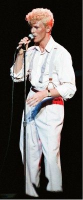 David Bowie on the “Serious Moonlight” tour circa 1983.