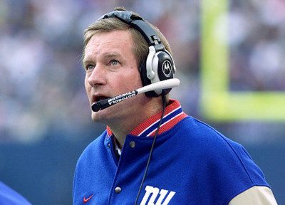 New York Giants' head coach Jim Fassel on the sidelines during game against New York Jets at the Meadowlands.