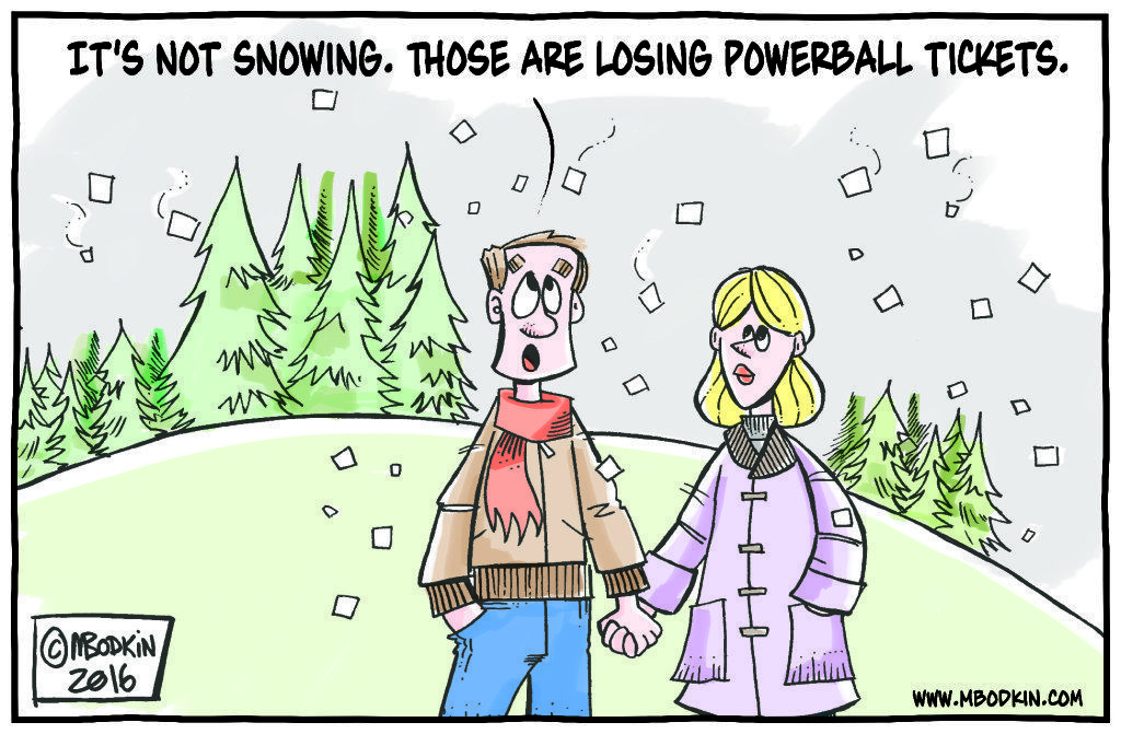 Powerball cartoon