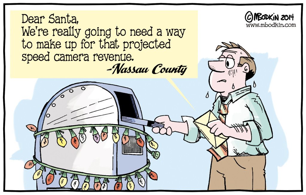 Nassau County speed cameras cartoon