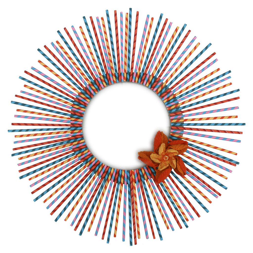 Do It Yourself Decorating Paper Straw Wreath Photo by Kimberly Dijkstra