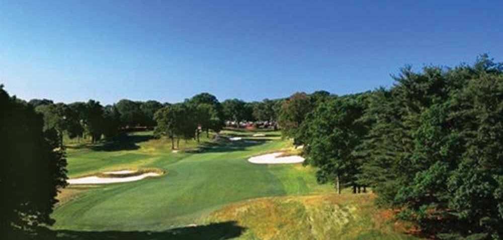 Bunkers menace golfers at Bethpage State Park