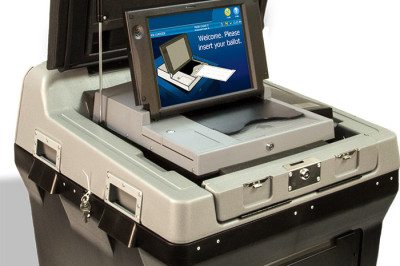 ES&S DS200 precinct vote scanner and vote tabulator