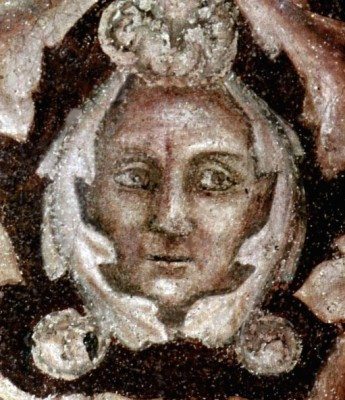 Possible image of Giotto that was digitally restored from the Peruzzi Chapel 