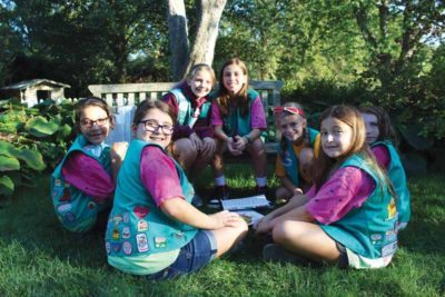 Girl Scouts of Nassau County recently visited Old Westbury Gardens to learn lessons that spanned from landscape design to soil chemistry. 
