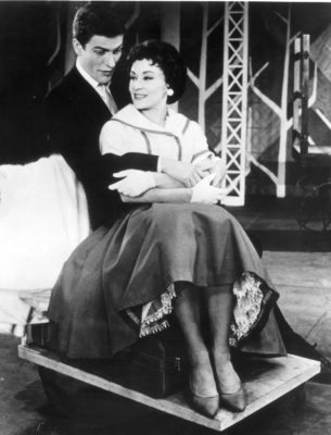 Chita Rivera and Dick Van Dyke during the 1960 production of Bye Bye Birdie (Photo by Friedman-Abeles)