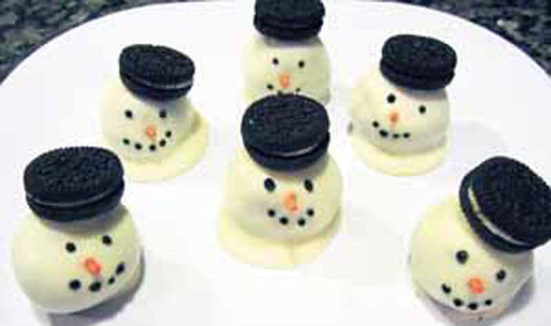 Snowman Truffles snowy treats