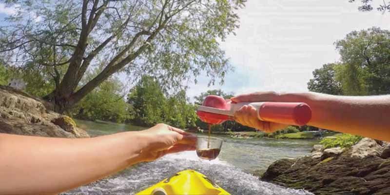 Bring along a Handpresso Pump Pop on your next kayak adventure.