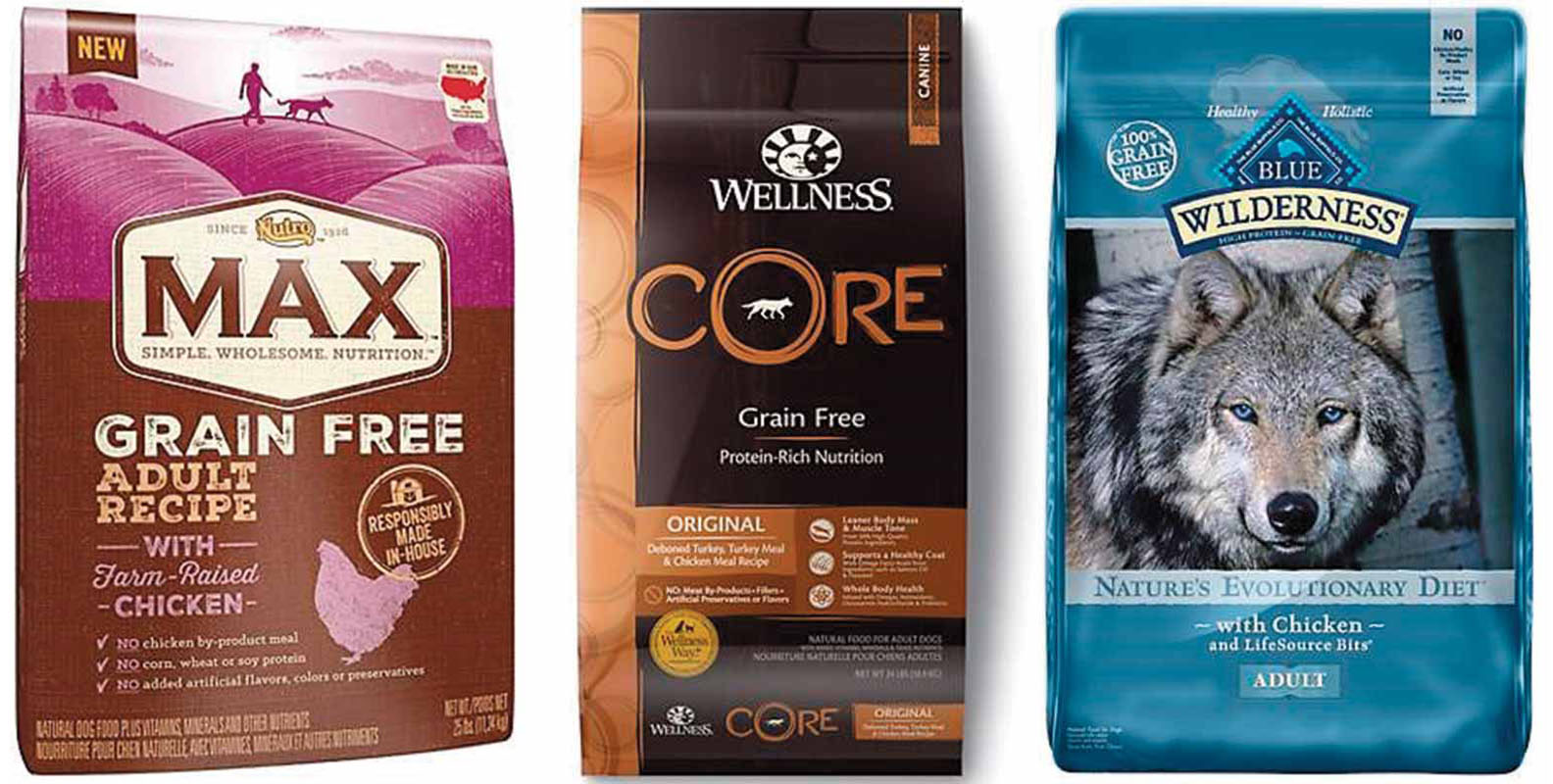 dog food with grain brands
