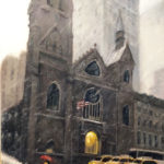 Eri Suzuki “Fifth Avenue Presbyterian Church “ Oil on canvas 11X14